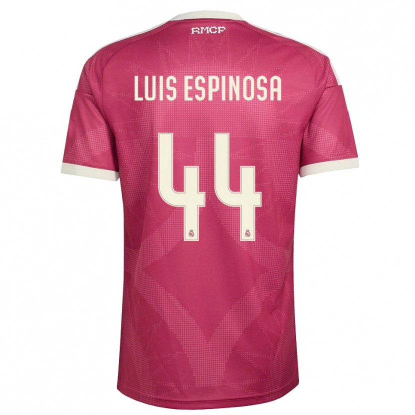 Danxen Kinderen José Luis Espinosa #44 Bleek Violet Rood Wit Thuisshirt Derde Tenue 2026/27 T-Shirt België