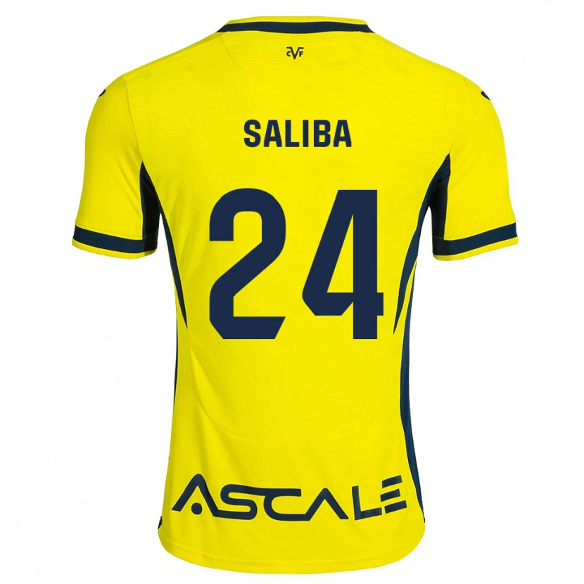 Danxen Heren Nathan-Dylan Saliba #24 Geel Zwart Rood Thuisshirt Thuistenue 2026/27 T-Shirt België