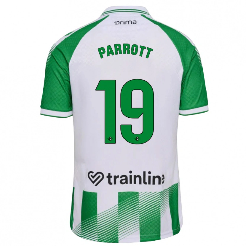 Danxen Heren Troy Parrott #19 Lichtgroen Zwart Wit Thuisshirt Thuistenue 2026/27 T-Shirt België