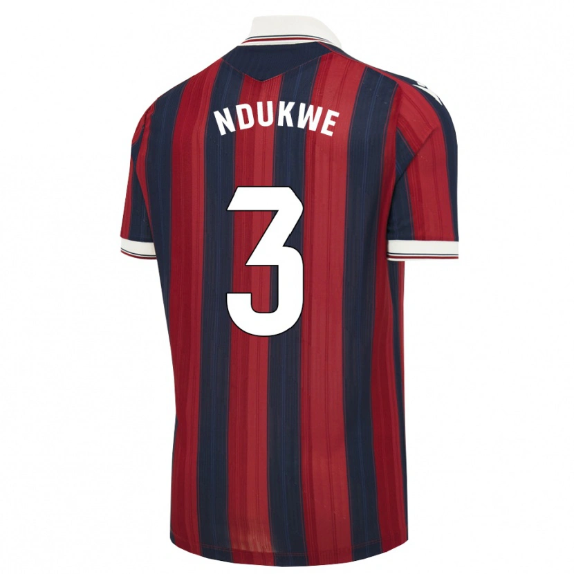 Danxen Heren Ifeanyi Ndukwe #3 Middernachtblauw Rood Thuisshirt Thuistenue 2026/27 T-Shirt België