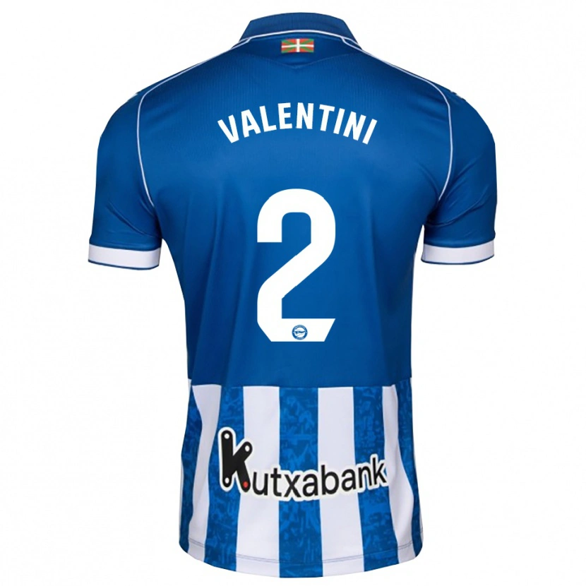 Danxen Heren Nicolás Valentini #2 Blauw Wit Zwart Thuisshirt Thuistenue 2026/27 T-Shirt België