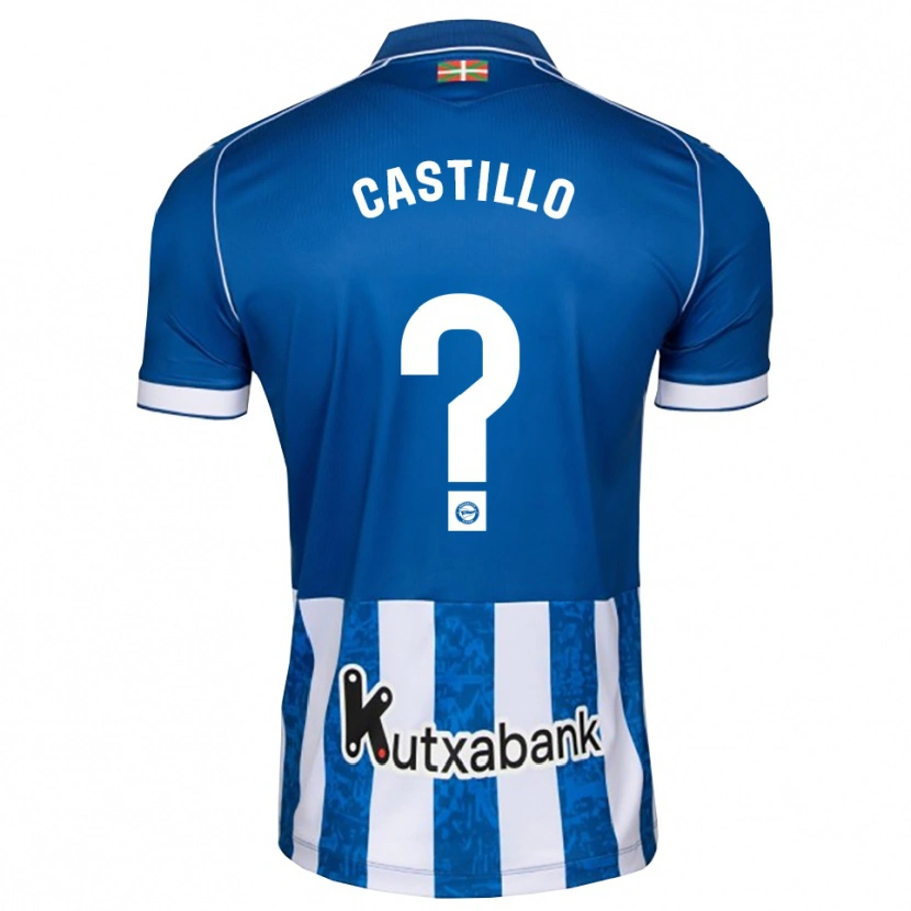 Danxen Heren Adrián Castillo #0 Blauw Wit Zwart Thuisshirt Thuistenue 2026/27 T-Shirt België