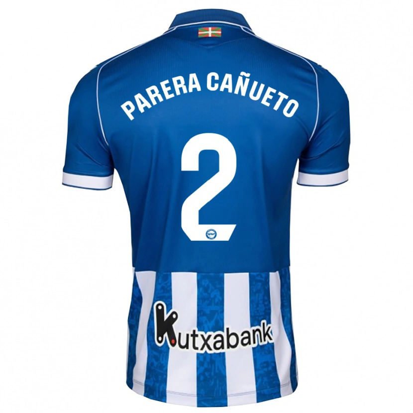 Danxen Heren Laia Parera Cañueto #2 Blauw Wit Zwart Thuisshirt Thuistenue 2026/27 T-Shirt België