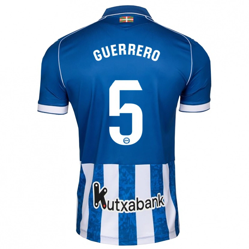 Danxen Heren Ángel Guerrero #5 Blauw Wit Zwart Thuisshirt Thuistenue 2026/27 T-Shirt België