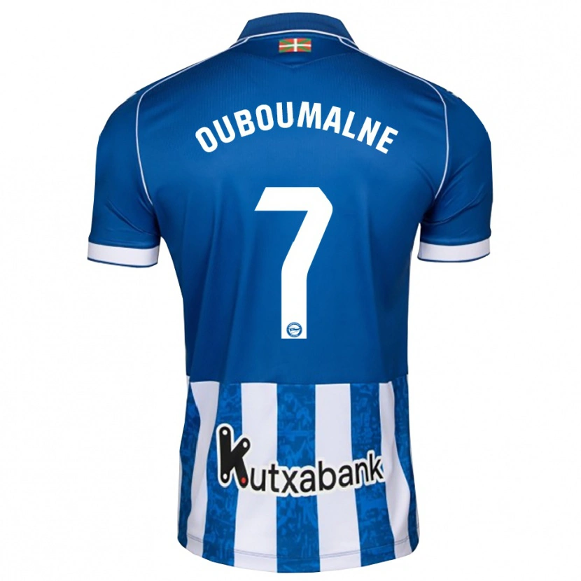 Danxen Heren Ibra Ouboumalne #7 Blauw Wit Zwart Thuisshirt Thuistenue 2026/27 T-Shirt België