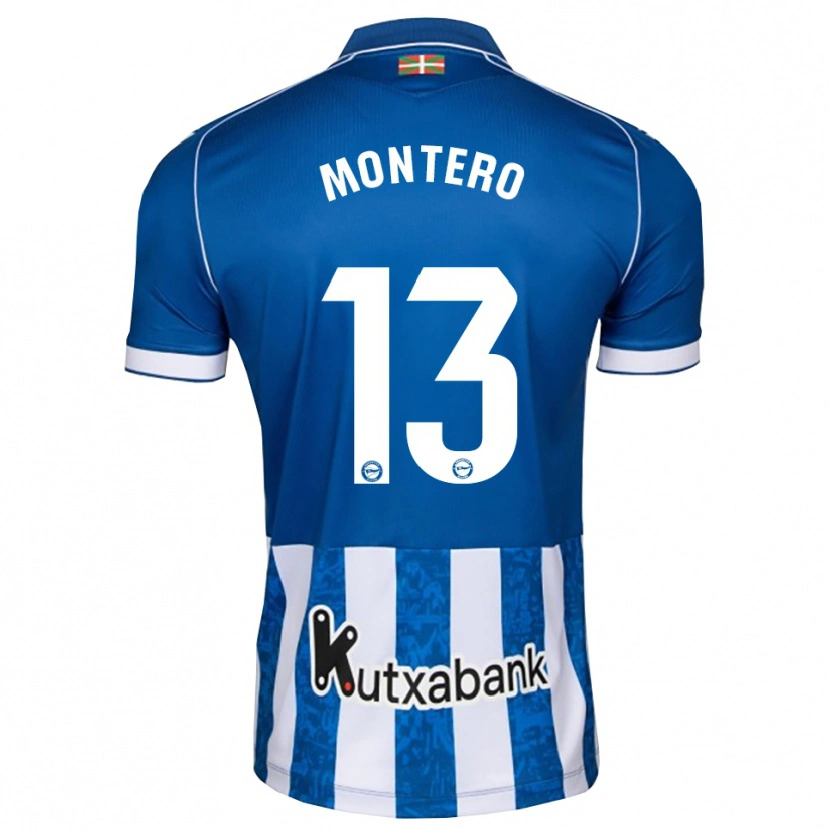Danxen Heren Rubén Montero #13 Blauw Wit Zwart Thuisshirt Thuistenue 2026/27 T-Shirt België