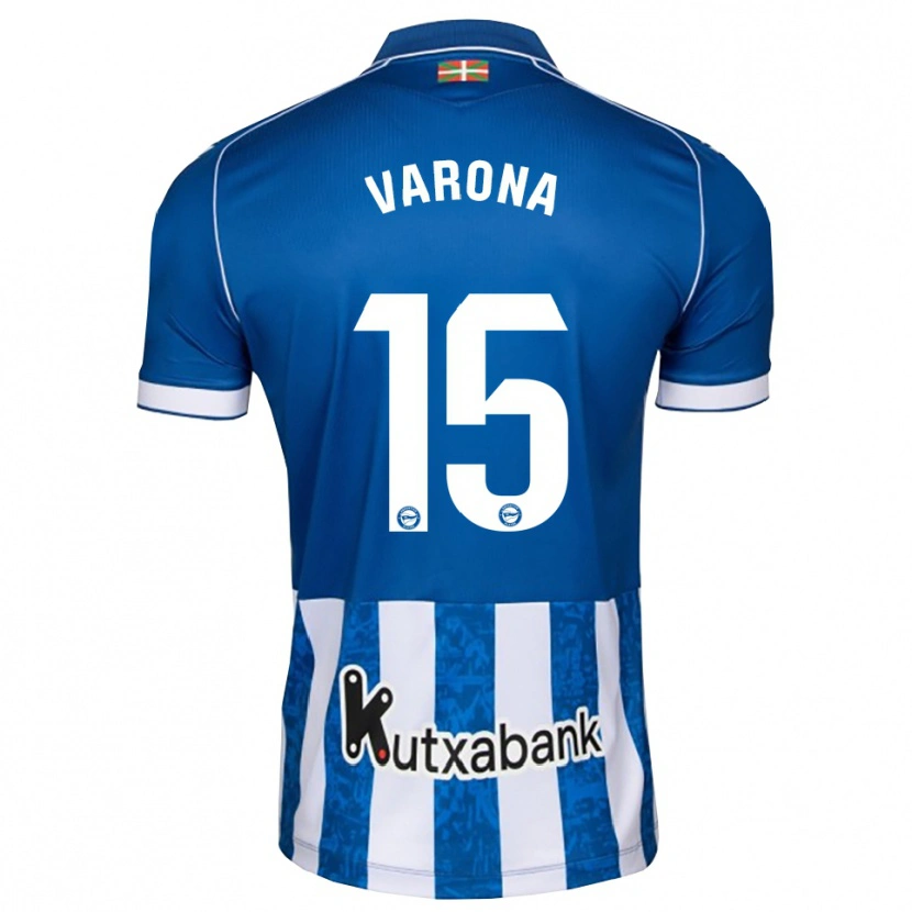 Danxen Heren Ander Varona #15 Blauw Wit Zwart Thuisshirt Thuistenue 2026/27 T-Shirt België