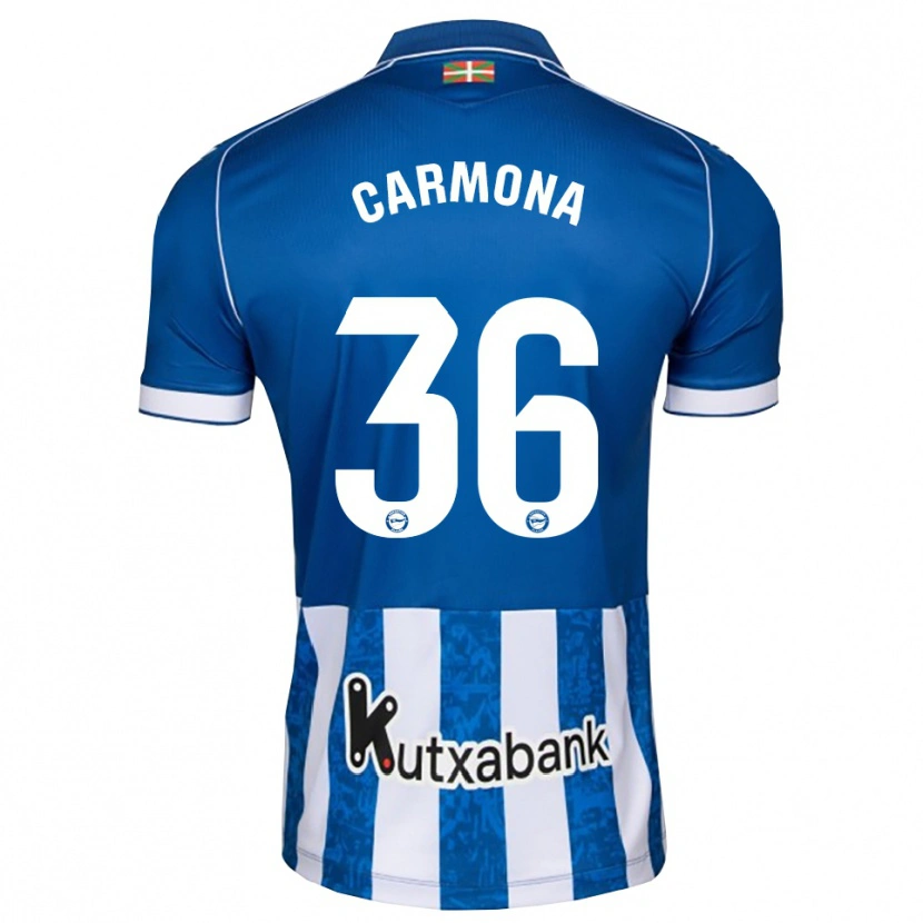 Danxen Heren Ander Carmona #36 Blauw Wit Zwart Thuisshirt Thuistenue 2026/27 T-Shirt België