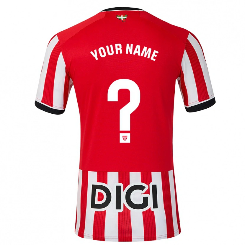 Danxen Heren Uw Naam #0 Rood Zwart Wit Thuisshirt Thuistenue 2026/27 T-Shirt België