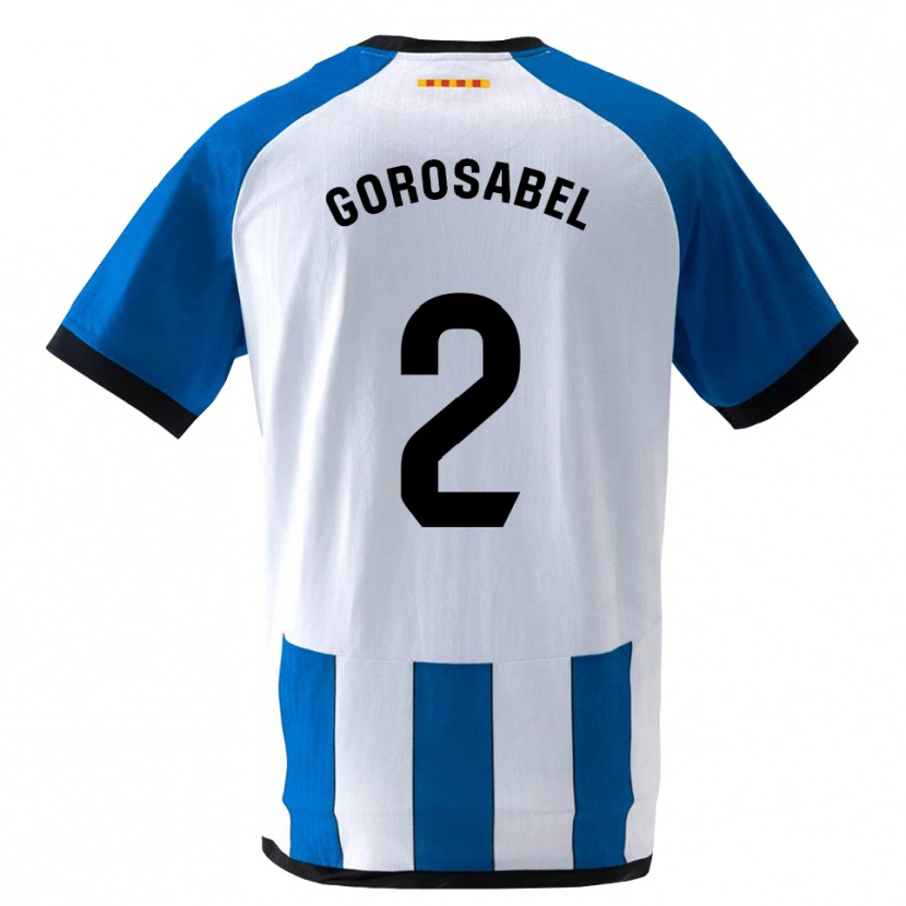 Danxen Heren Andoni Gorosabel #2 Koninklijk Blauw Wit Thuisshirt Thuistenue 2026/27 T-Shirt België