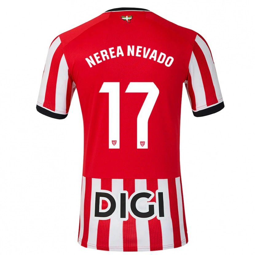 Danxen Heren Nerea Nevado Gómez #17 Rood Zwart Wit Thuisshirt Thuistenue 2026/27 T-Shirt België