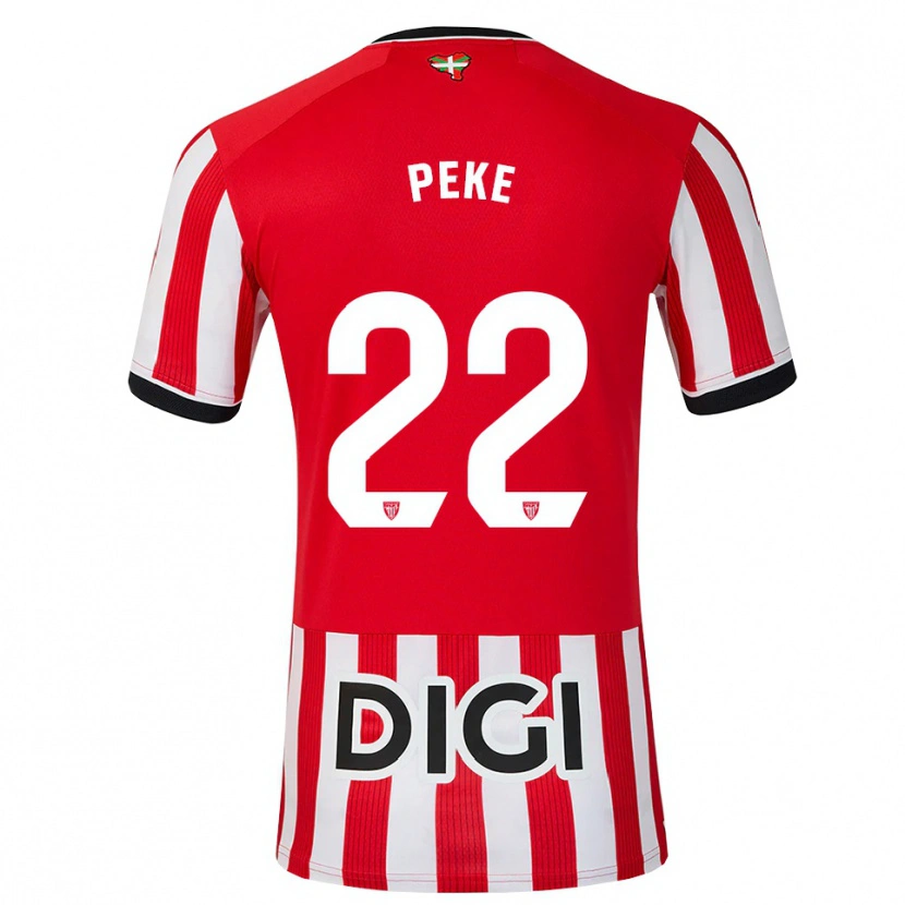 Danxen Heren Ainize Barea Nuñez #22 Rood Zwart Wit Thuisshirt Thuistenue 2026/27 T-Shirt België