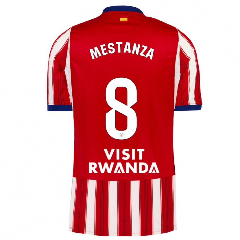 Danxen Heren Alejandro Mestanza #8 Koninklijk Blauw Rood Wit Thuisshirt Thuistenue 2026/27 T-Shirt België