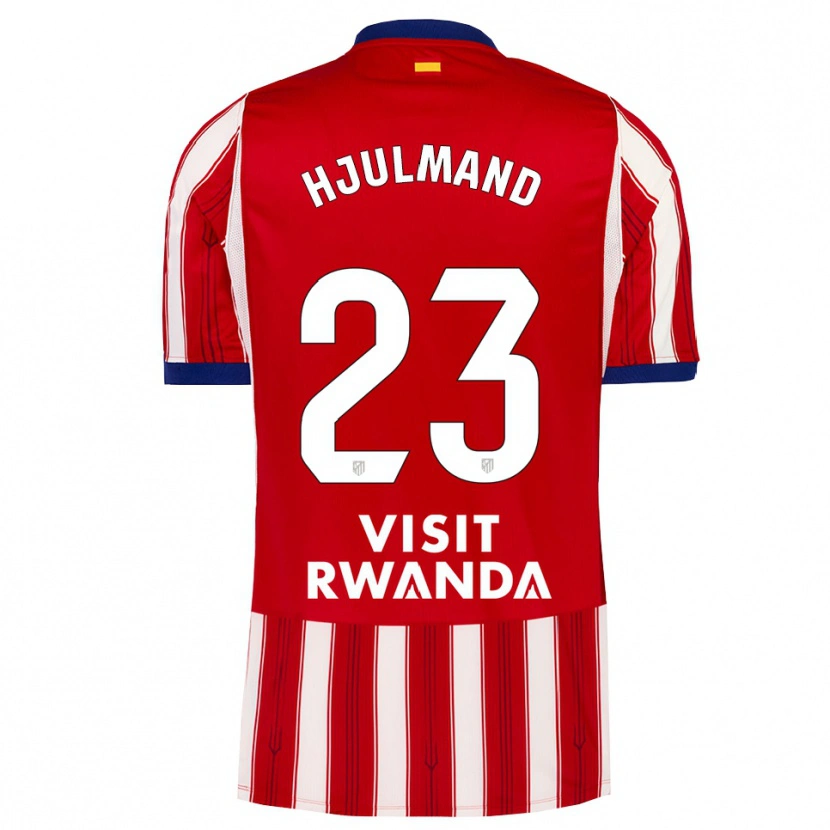 Danxen Heren Morten Hjulmand #23 Koninklijk Blauw Rood Wit Thuisshirt Thuistenue 2026/27 T-Shirt België