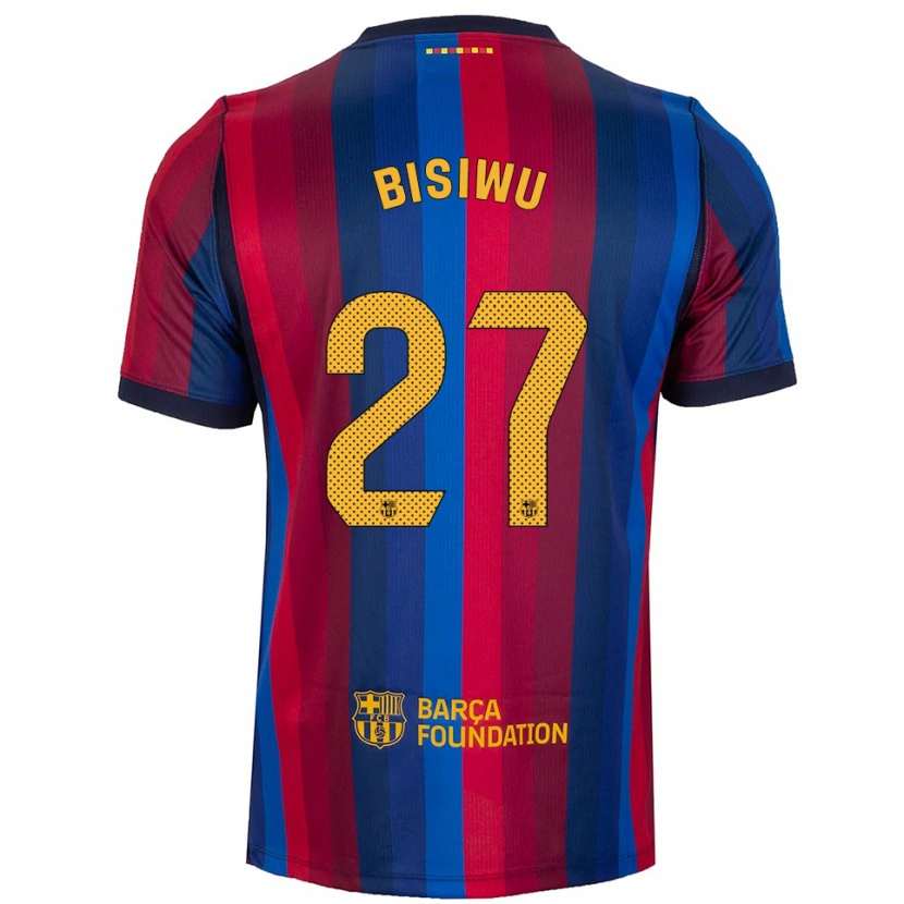 Danxen Heren Jesse Bisiwu #27 Koninklijk Blauw Rood Geel Thuisshirt Thuistenue 2026/27 T-Shirt België