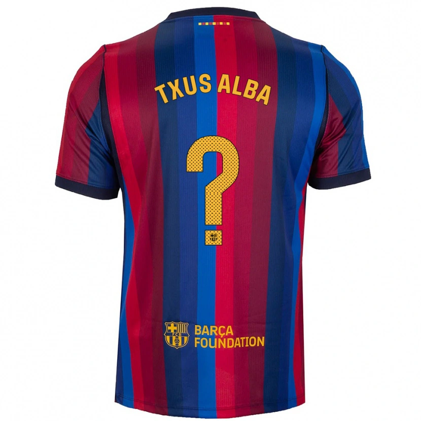 Danxen Heren Txus Alba #0 Koninklijk Blauw Rood Geel Thuisshirt Thuistenue 2026/27 T-Shirt België