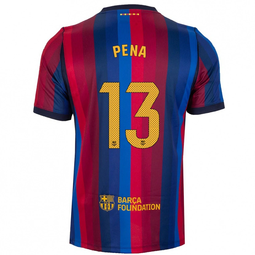 Danxen Heren Inaki Pena #13 Koninklijk Blauw Rood Geel Thuisshirt Thuistenue 2026/27 T-Shirt België