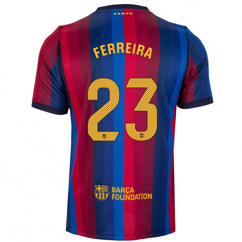 Danxen Heren Geyse Ferreira #23 Koninklijk Blauw Rood Geel Thuisshirt Thuistenue 2026/27 T-Shirt België