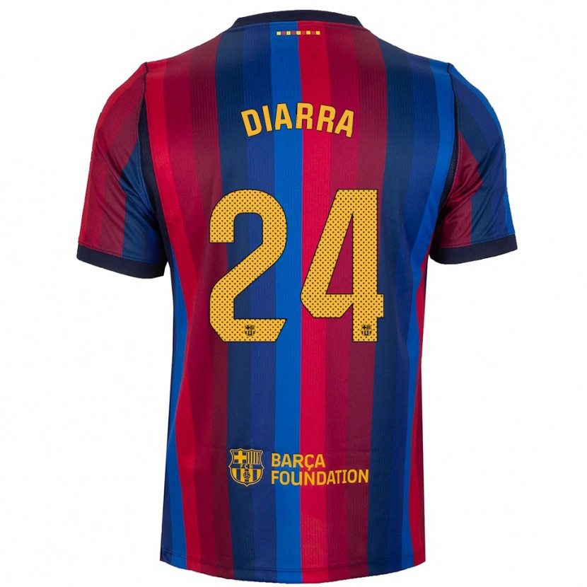 Danxen Heren Ibrahim Diarra #24 Koninklijk Blauw Rood Geel Thuisshirt Thuistenue 2026/27 T-Shirt België