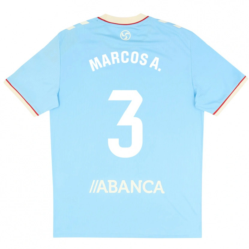 Danxen Heren Marcos Alonso #3 Hemelsblauw Wit Rood Thuisshirt Thuistenue 2026/27 T-Shirt België