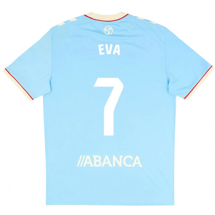 Danxen Heren Eva López #7 Hemelsblauw Wit Rood Thuisshirt Thuistenue 2026/27 T-Shirt België