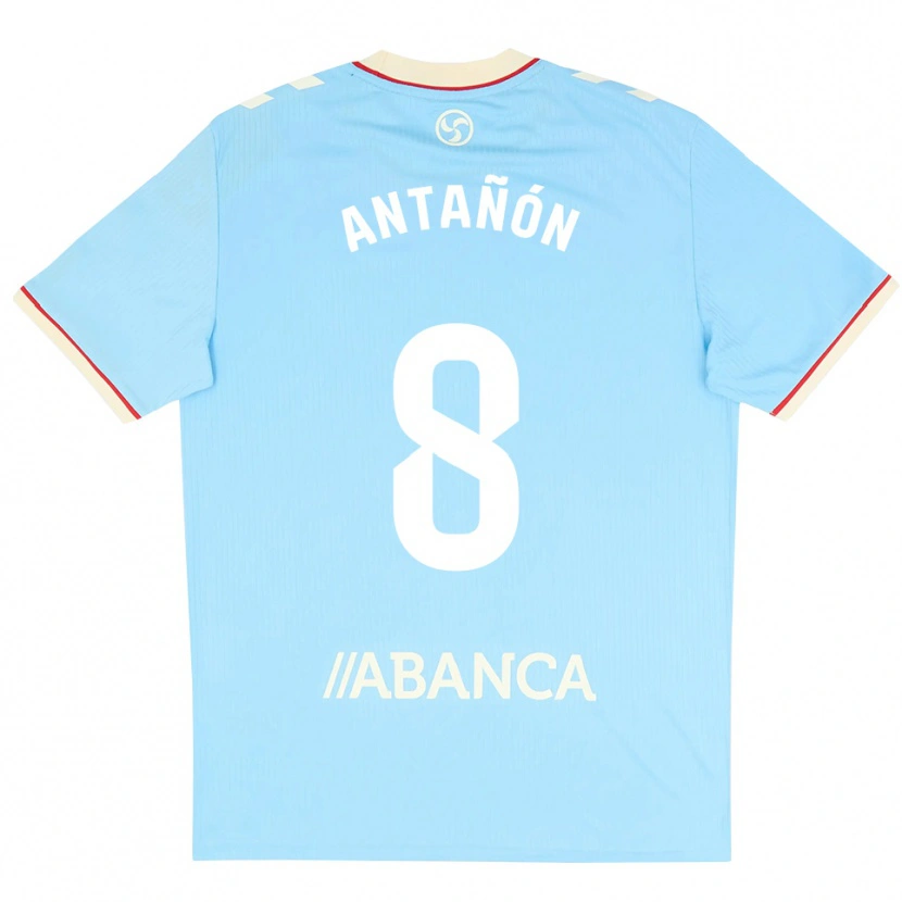 Danxen Heren Andrés Antañón #8 Hemelsblauw Wit Rood Thuisshirt Thuistenue 2026/27 T-Shirt België