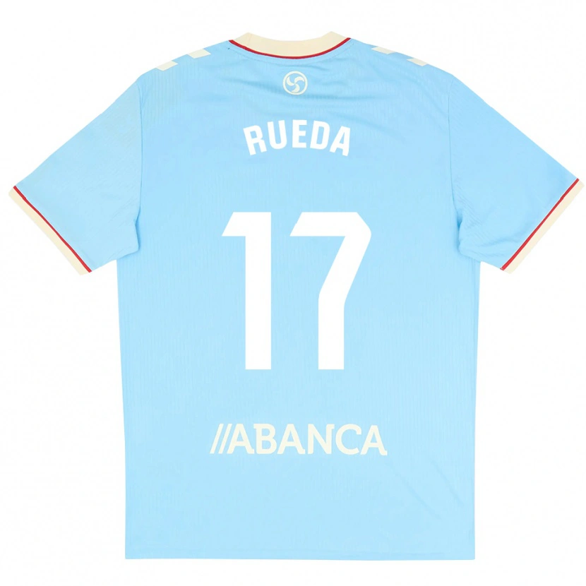 Danxen Heren Javi Rueda #17 Hemelsblauw Wit Rood Thuisshirt Thuistenue 2026/27 T-Shirt België