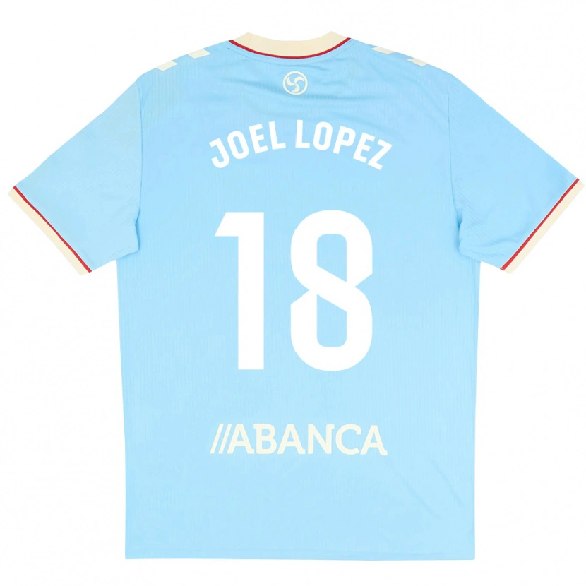 Danxen Heren Joel López #18 Hemelsblauw Wit Rood Thuisshirt Thuistenue 2026/27 T-Shirt België