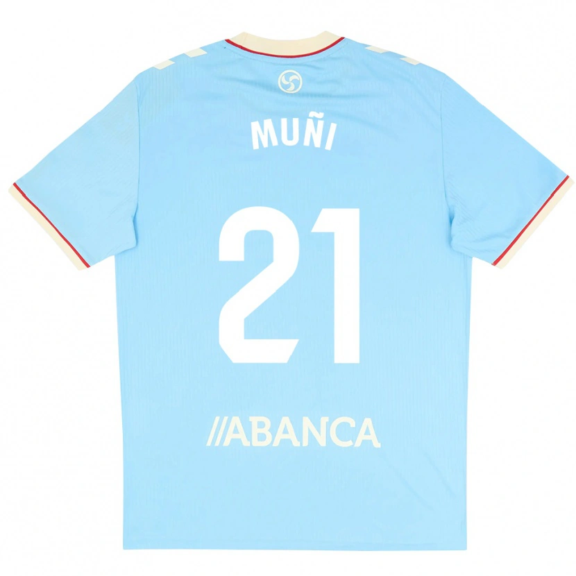 Danxen Heren Sara Álvarez Muñi #21 Hemelsblauw Wit Rood Thuisshirt Thuistenue 2026/27 T-Shirt België