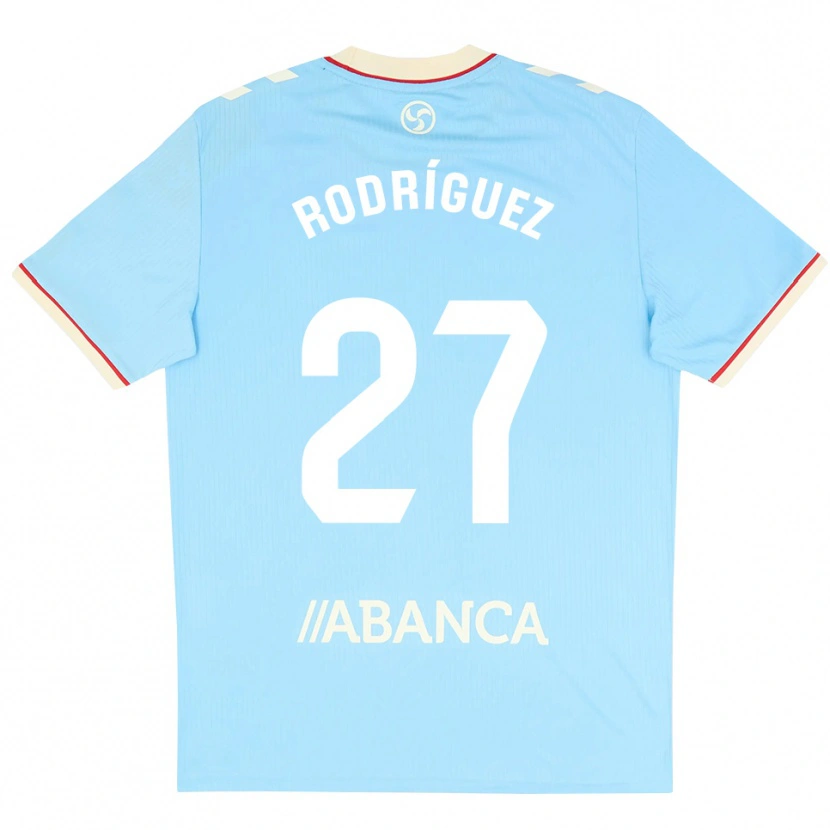 Danxen Heren Noah Rodríguez #27 Hemelsblauw Wit Rood Thuisshirt Thuistenue 2026/27 T-Shirt België