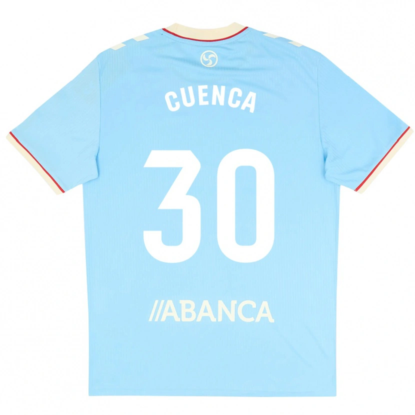 Danxen Heren Hugo Cuenca #30 Hemelsblauw Wit Rood Thuisshirt Thuistenue 2026/27 T-Shirt België