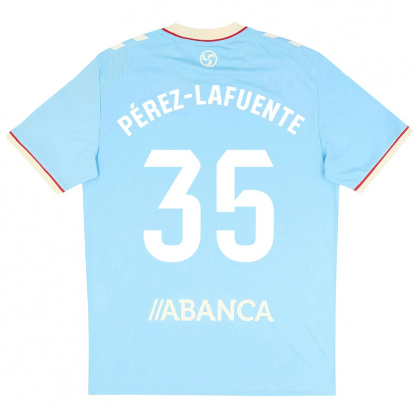 Danxen Heren Jorge Pérez-Lafuente #35 Hemelsblauw Wit Rood Thuisshirt Thuistenue 2026/27 T-Shirt België