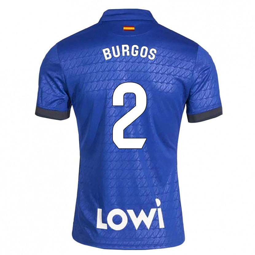 Danxen Heren Curro Burgos #2 Blauw Wit Zwart Thuisshirt Thuistenue 2026/27 T-Shirt België