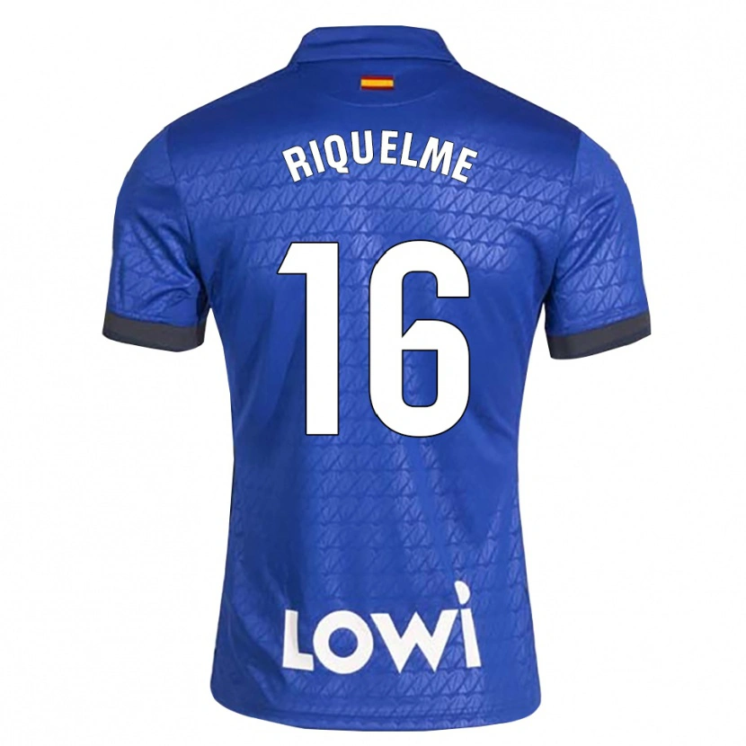 Danxen Heren Adrián Riquelme #16 Blauw Wit Zwart Thuisshirt Thuistenue 2026/27 T-Shirt België