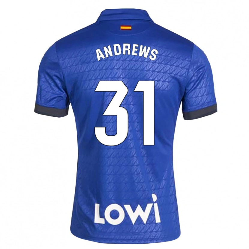Danxen Heren George Andrews #31 Blauw Wit Zwart Thuisshirt Thuistenue 2026/27 T-Shirt België