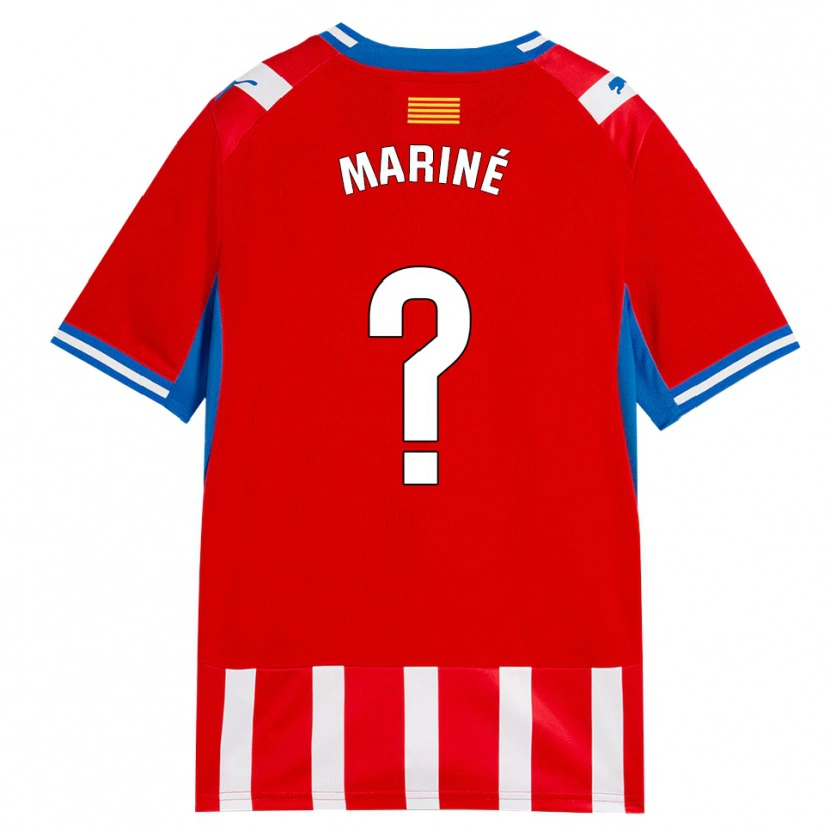 Danxen Heren Aleix Mariné #0 Rood Wit Hemelsblauw Thuisshirt Thuistenue 2026/27 T-Shirt België