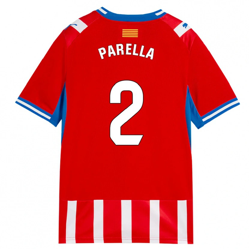 Danxen Heren Virginia Parella #2 Rood Wit Hemelsblauw Thuisshirt Thuistenue 2026/27 T-Shirt België