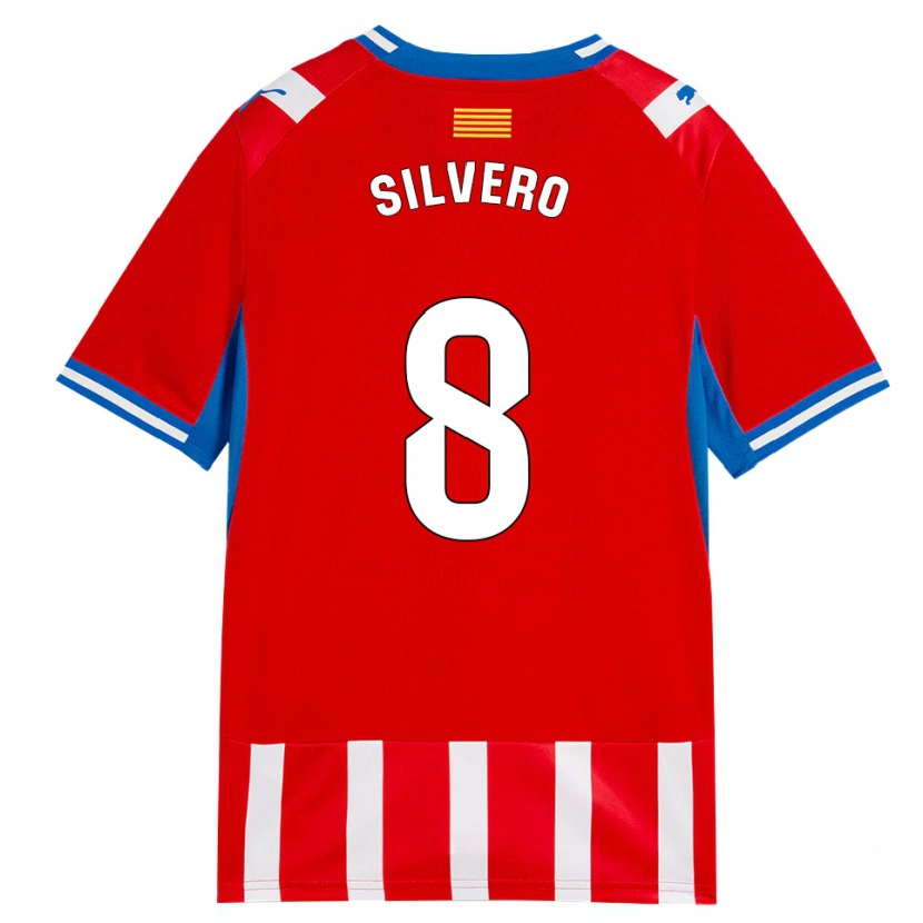 Danxen Heren Pol Silvero #8 Rood Wit Hemelsblauw Thuisshirt Thuistenue 2026/27 T-Shirt België