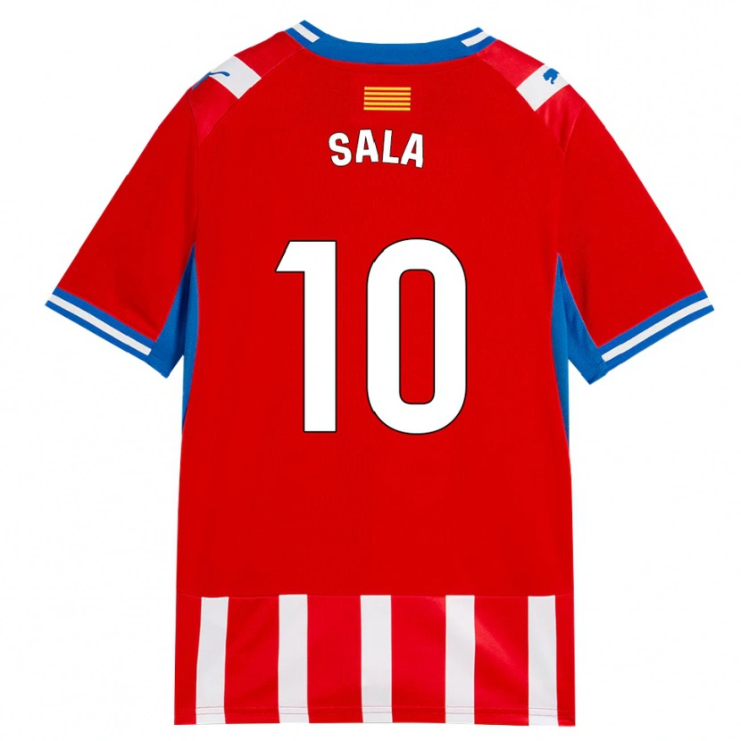 Danxen Heren Georgina Sala #10 Rood Wit Hemelsblauw Thuisshirt Thuistenue 2026/27 T-Shirt België