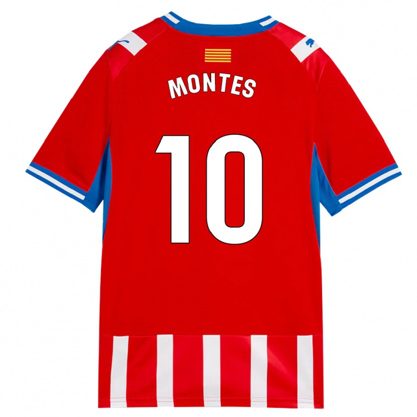 Danxen Heren Luis Montes #10 Rood Wit Hemelsblauw Thuisshirt Thuistenue 2026/27 T-Shirt België