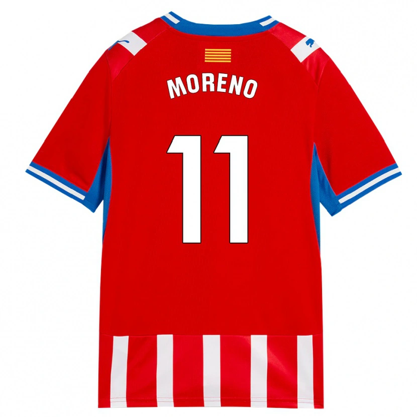 Danxen Heren Álex Moreno #11 Rood Wit Hemelsblauw Thuisshirt Thuistenue 2026/27 T-Shirt België