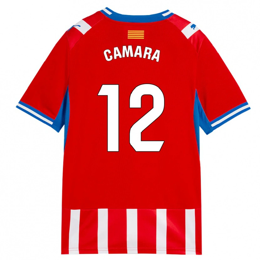 Danxen Heren Dawda Camara #12 Rood Wit Hemelsblauw Thuisshirt Thuistenue 2026/27 T-Shirt België