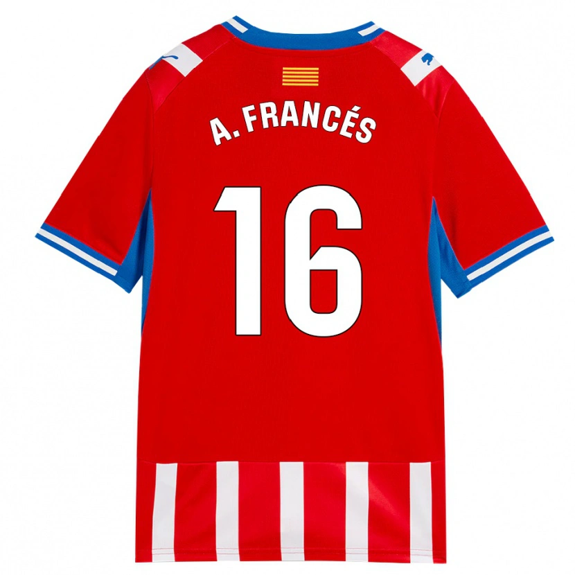 Danxen Heren Alejandro Francés #16 Rood Wit Hemelsblauw Thuisshirt Thuistenue 2026/27 T-Shirt België