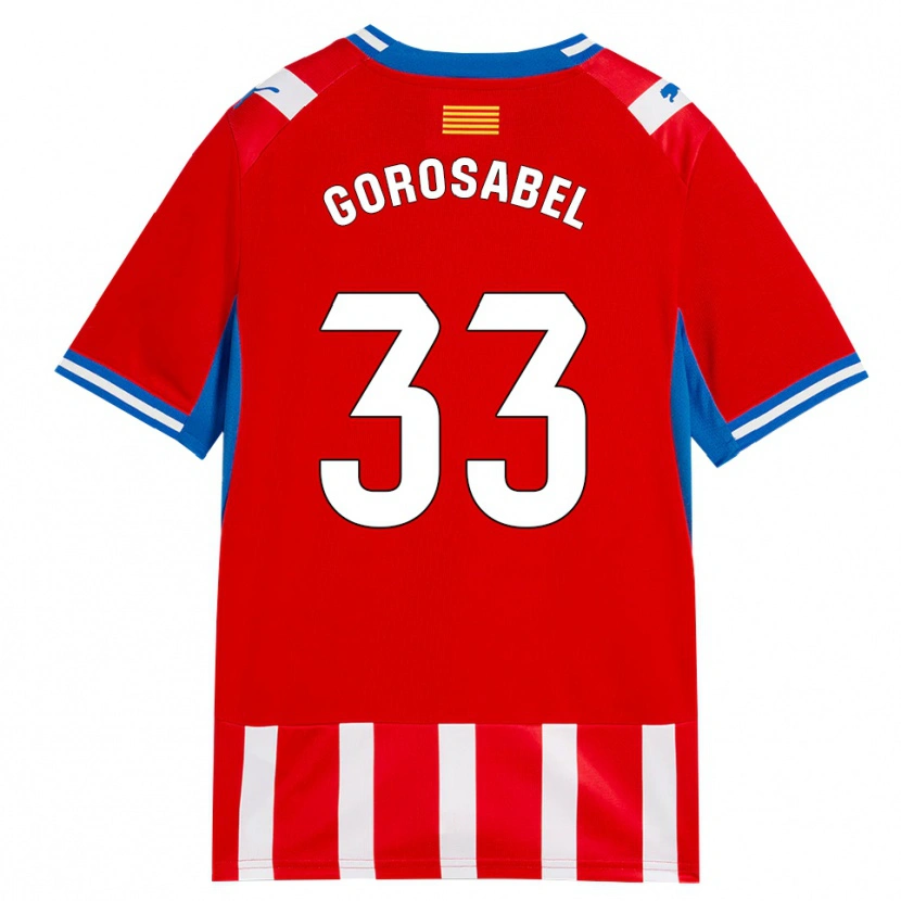 Danxen Heren Jakes Gorosabel #33 Rood Wit Hemelsblauw Thuisshirt Thuistenue 2026/27 T-Shirt België