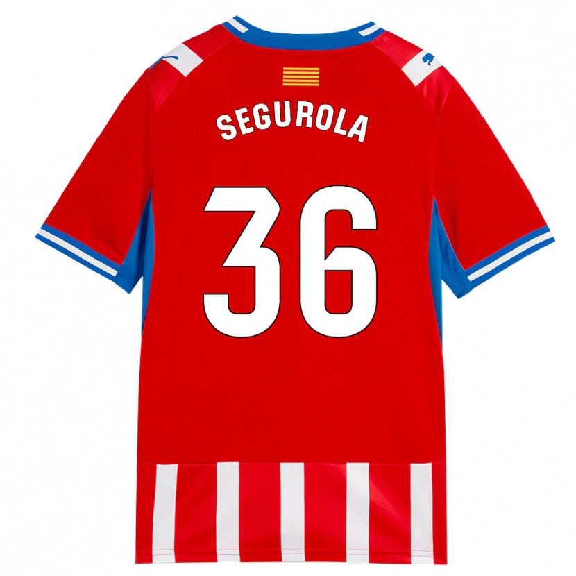 Danxen Heren Anartz Segurola #36 Rood Wit Hemelsblauw Thuisshirt Thuistenue 2026/27 T-Shirt België