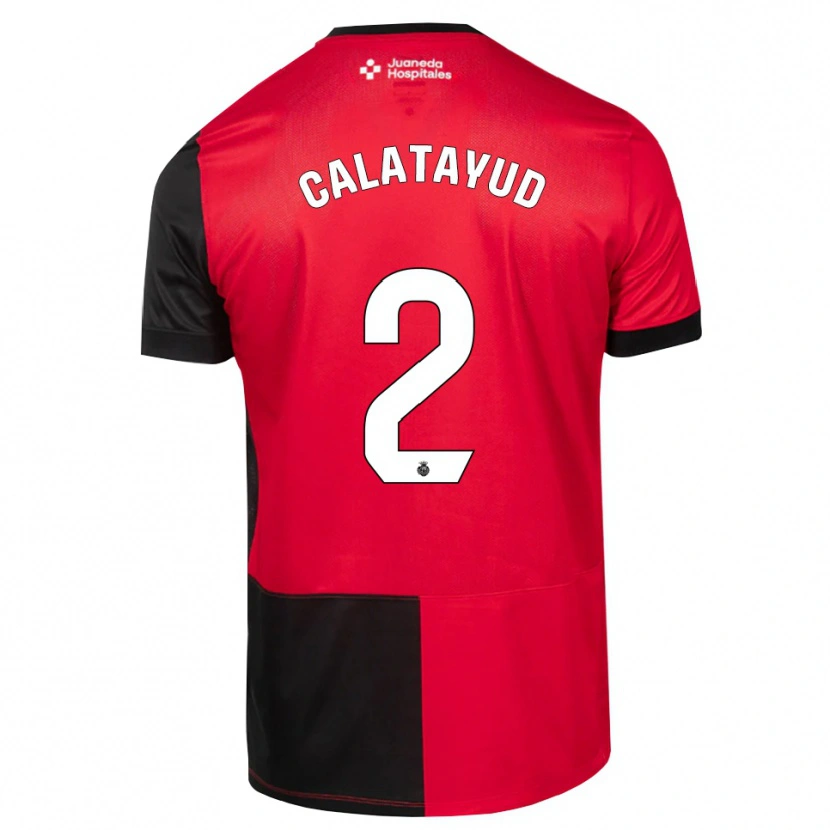 Danxen Heren Miguel Calatayud #2 Zwart Rood Wit Thuisshirt Thuistenue 2026/27 T-Shirt België