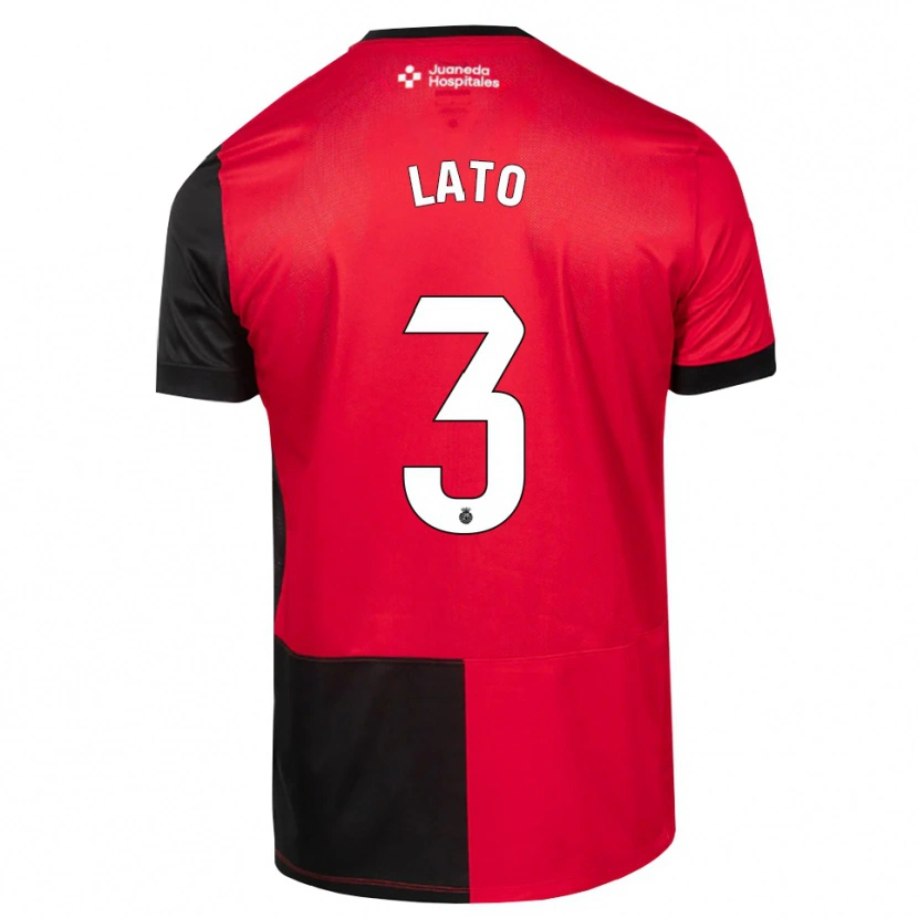 Danxen Heren Toni Lato #3 Zwart Rood Wit Thuisshirt Thuistenue 2026/27 T-Shirt België