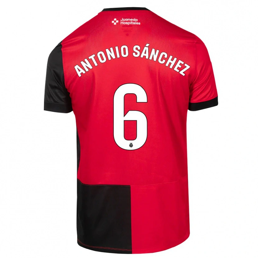 Danxen Heren Antonio Sánchez #6 Zwart Rood Wit Thuisshirt Thuistenue 2026/27 T-Shirt België