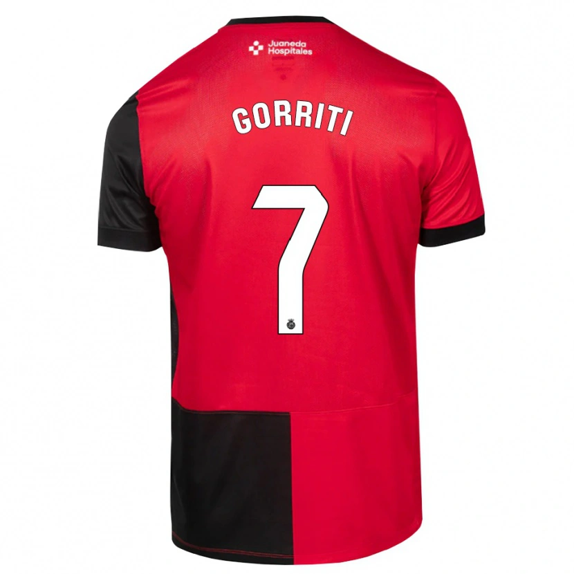 Danxen Heren Marcos Gorriti #7 Zwart Rood Wit Thuisshirt Thuistenue 2026/27 T-Shirt België