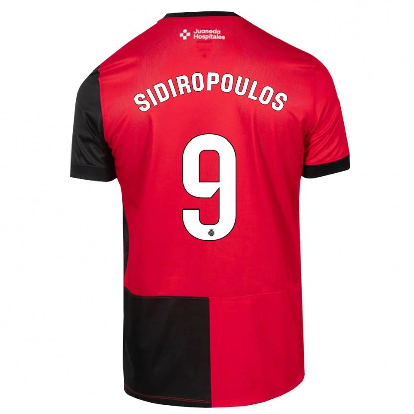 Danxen Heren Anastasios Sidiropoulos #9 Zwart Rood Wit Thuisshirt Thuistenue 2026/27 T-Shirt België